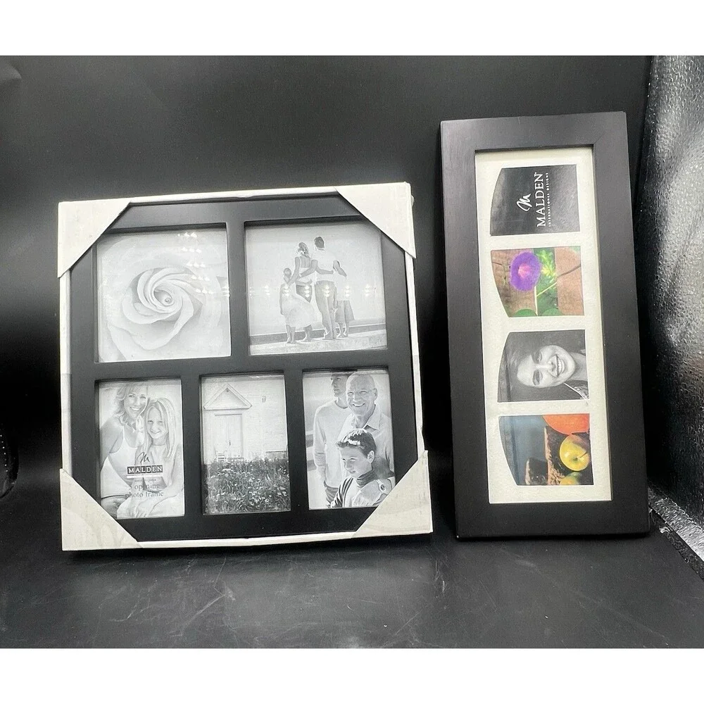 Malden Photo Frames, Black Matte – 2-Pack (1 New, 1 Pre-Loved)